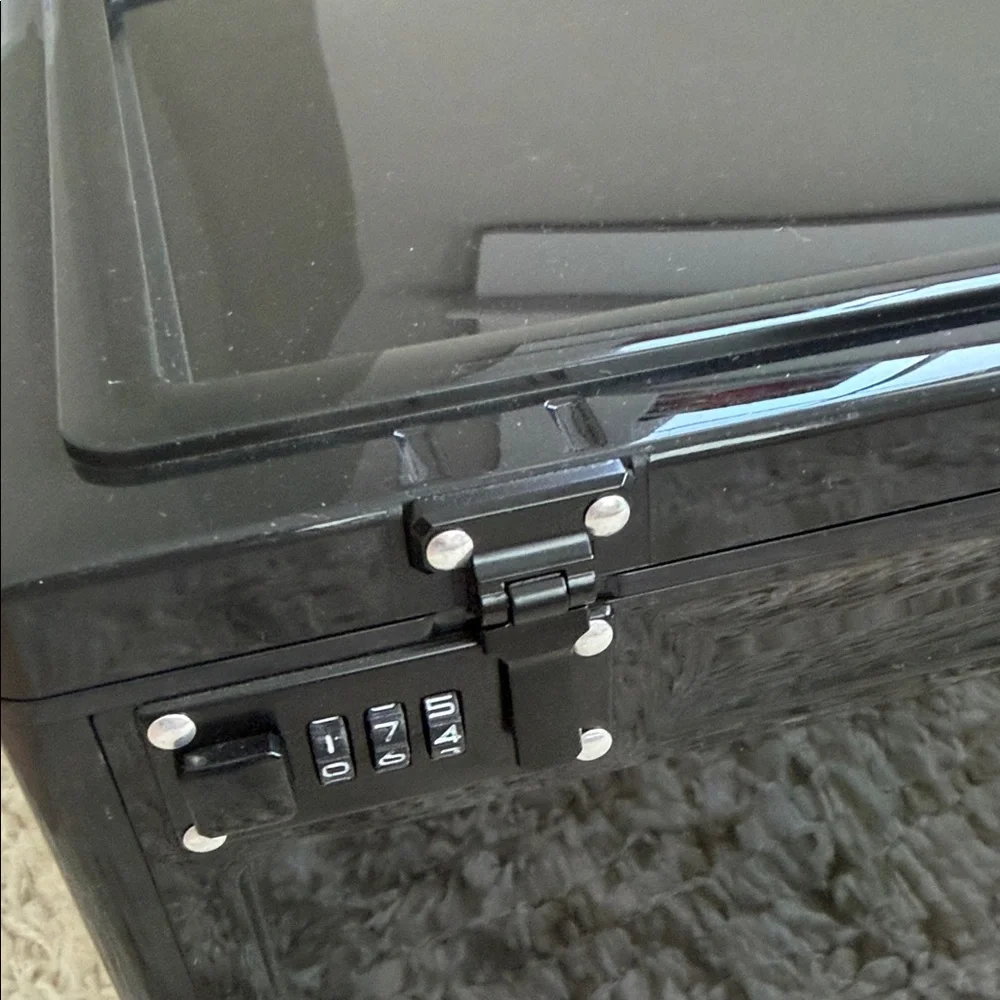 Amazon Black Locking Storage Box with Combination Locks
